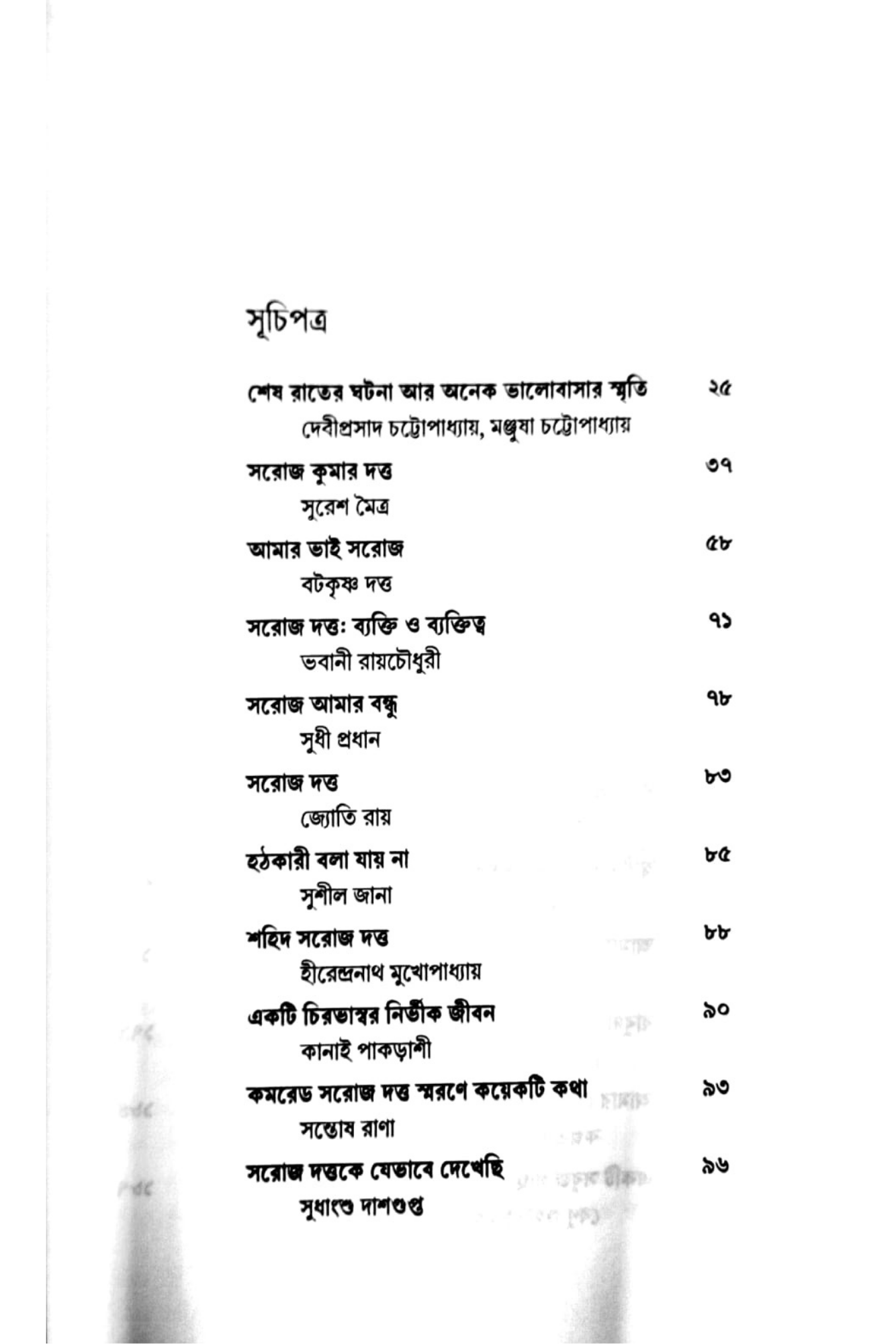 Smriti Satta Saroj Dutta