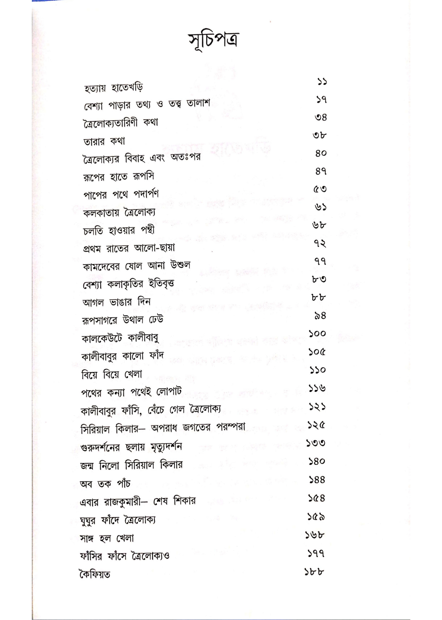 Kolkatar Prothom Mohila Serial Killer