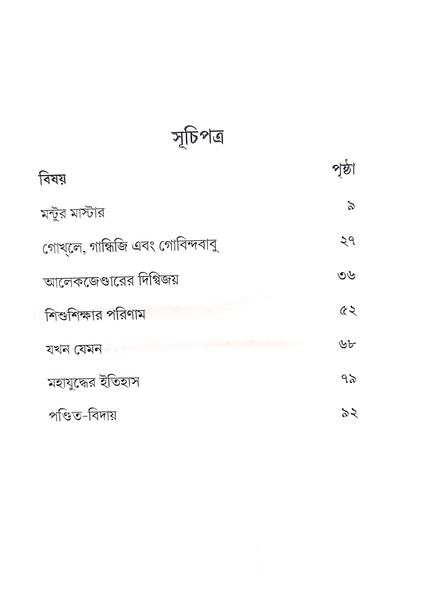 Shibram Chakraborty-r Mantur Master O Anyanya